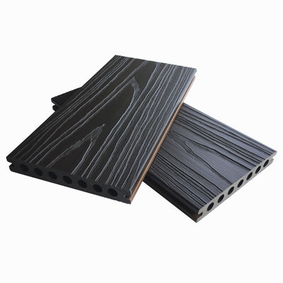 El Decking compuesto plástico de madera Co sacado de Wpc sube el piso del terrazo dirigido