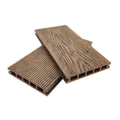 Mezclar colores WPC Decking 3D pisos exteriores con relieve