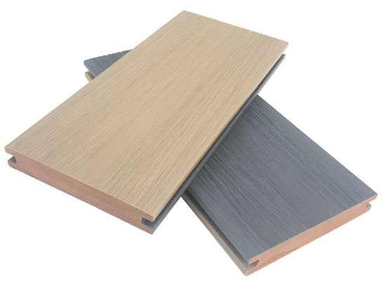El Decking doble del color WPC 138x23 sube la madera compuesta del piso de la coextrusión para la terraza