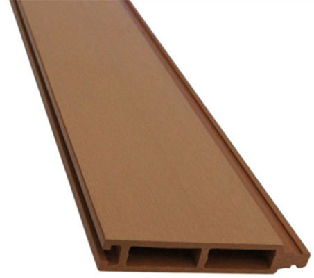 revestimiento de madera compuesto plástico de madera de la pared al aire libre de Wpc del panel de madera del jardín de 110m m