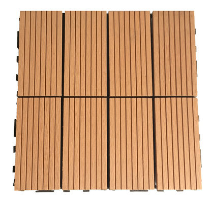 Tejas compuestas plásticas de madera del suelo del balcón del jardín WPC para la terraza el 12ft