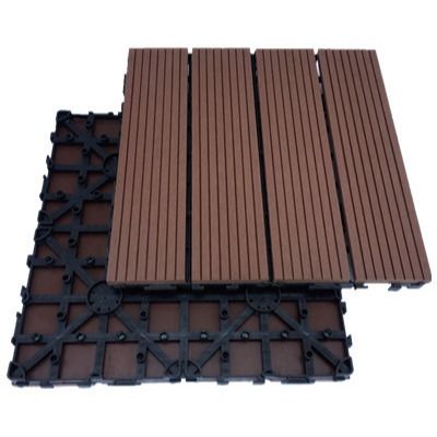 el jardín compuesto plástico de madera de 500x500m m Wpc teja el tablón del Decking