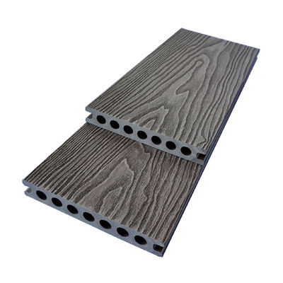 ignífugo plástico de madera compuesto del Decking WPC del patio 1x6 para el pontón