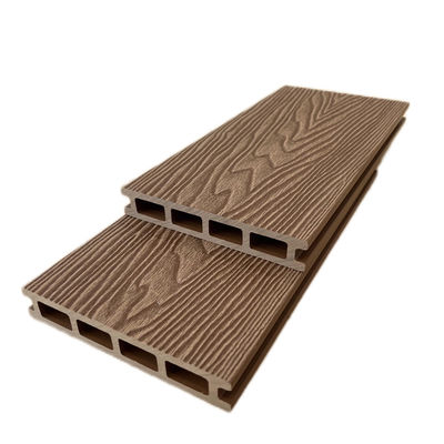 El panel grabado en relieve 3D de los tablones de madera plásticos de madera compuestos al aire libre de WPC para el porche