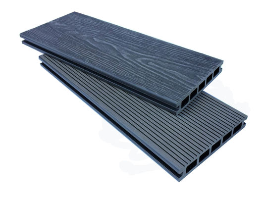 3D amistoso de Eco grabó en relieve los tableros compuestos del Decking del piso de WPC los 6m para el jardín al aire libre