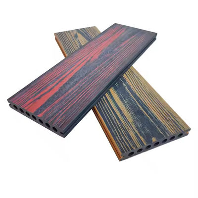 Decking al aire libre del grano de madera Compuesto de colores mezclados