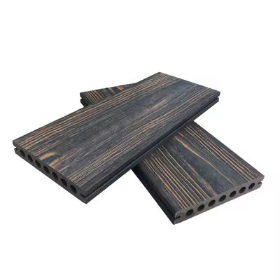 Decking de Wpc, suelo sólido de terraza de coextrusión de tres capas de colores mezclados