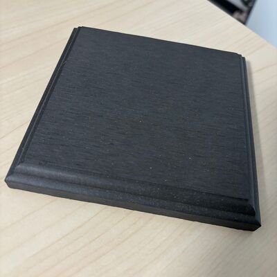 Balcón de WPC, revestimiento de extremo de piso exterior impermeable, tablero de cubierta compuesto de WPC, rodapié de extremo, cubierta de extremo de cubierta de WPC