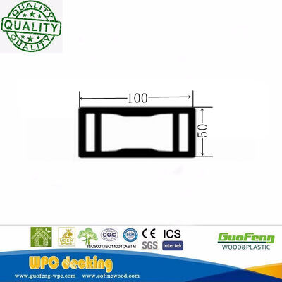 Valla hueca compuesta de madera plástica de ingeniería decorativa al aire libre de WPC