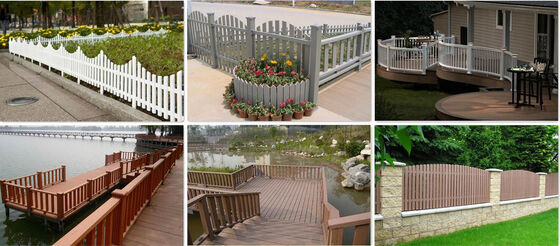 Cercado vertical de listones WPC estable a los rayos UV para comunidades residenciales