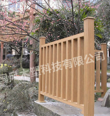 La cerca compuesta tapada 200*200m m recicló el poste de la cerca de WPC