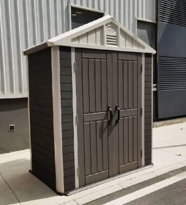 Resistente al viento Clase 8 Techo transparente ligero Respetuoso del medio ambiente Fácil de montar Panel de WPC para exteriores Casa de herramientas de jardín