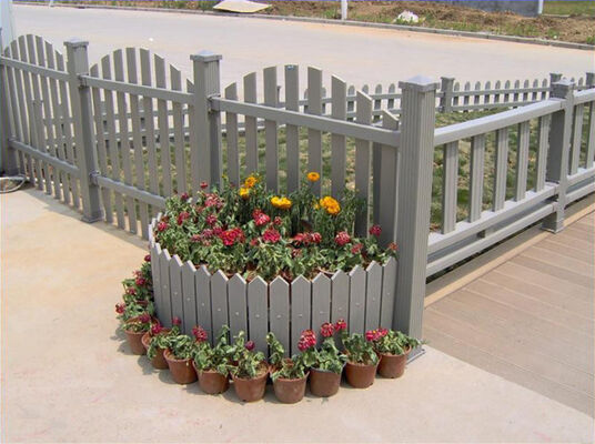 Mezcla de acrílico WPC cercado decorativo para jardín de lujo