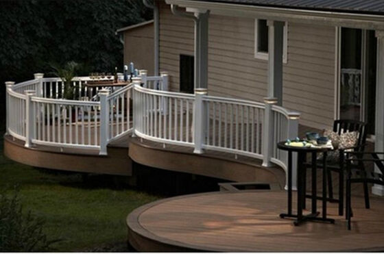 Cercado antideformación de WPC de 8 pies de altura para el límite del campus escolar