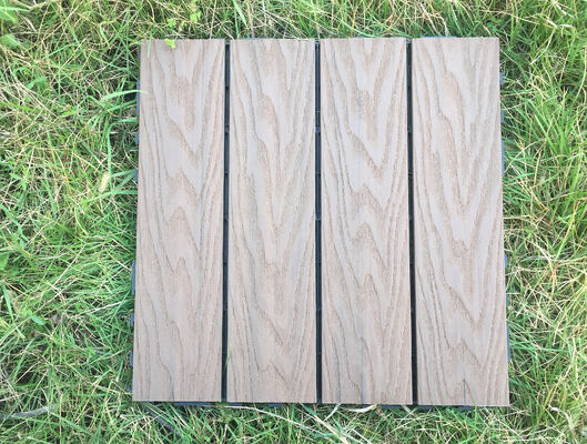 La cubierta al por mayor de DIY WPC teja el suelo al aire libre durable de los 30*30CM para el uso residencial