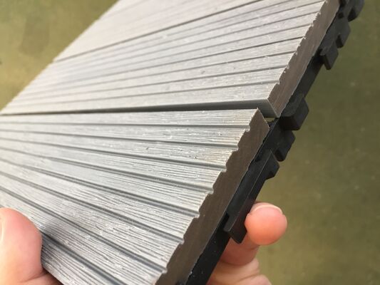 Azulejos autoblocantes de WPC para jardín, sin necesidad de herramientas, resistentes a insectos