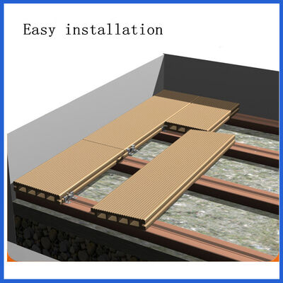 Pisos de WPC de coextrusión para exteriores Decking impermeable compuesto de plástico y madera cubierto