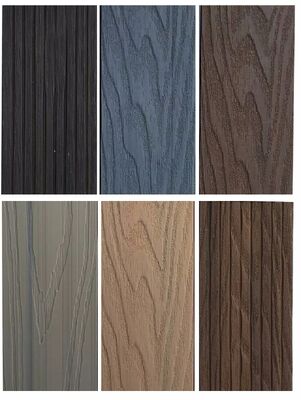 Decking compuesto de plástico y madera de coextrusión para suelos de exterior resistente al agua
