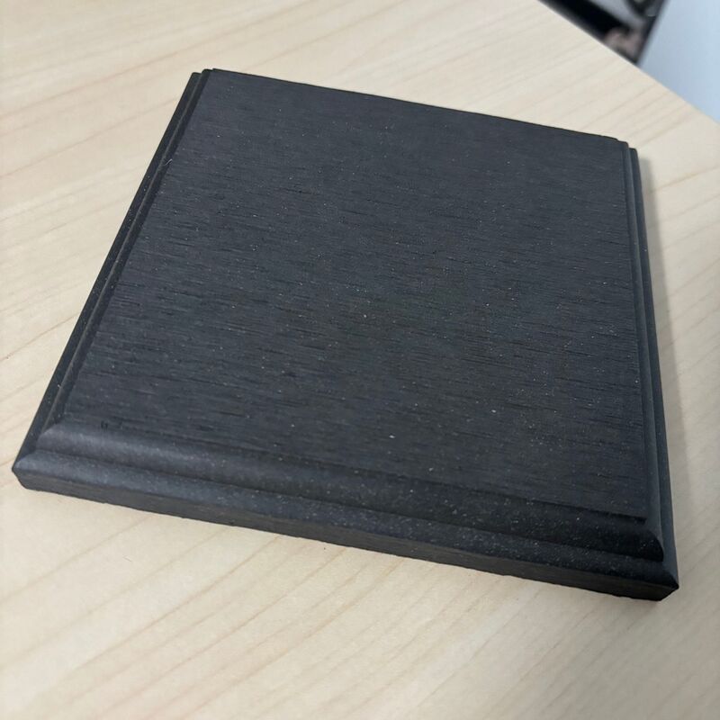 Balcón de WPC, revestimiento de extremo de piso exterior impermeable, tablero de cubierta compuesto de WPC, rodapié de extremo, cubierta de extremo de cubierta de WPC