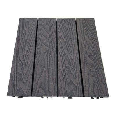 El tejado WPC del chocolate teja el Decking compuesto plástico de madera ULTRAVIOLETA anti de 300*300m m DIY