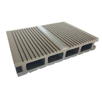 Piso noctilucente de WPC del Decking compuesto de madera plástico de la protuberancia al aire libre del Co