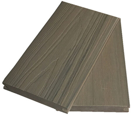 WPC textura de madera antiséptica WPC Co-Extruded pisos/tarimas de ingeniería con certificado CE